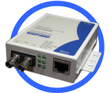 Ethernet to Fiber Optic Converter (MultiMode/ST Connector)