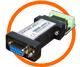 Isolated RS232 to RS485 RS422 Converter (industrial / port-powered)
