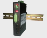 Industrial RS232/RS485/RS422 to Multi-Drop Fiber Optic Converter (SingleMode/ST)
