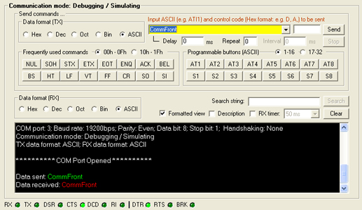 RS232 RS85 RS422 FO converter loopback test 2