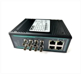 Industrial 8-Port Unmanaged Ethernet Switch / Daisy-Chain and Star Fiber Optic Converter (Multi-Mode / ST) Industrial 8-Port Unmanaged Ethernet Switch / Daisy-Chain and Star Fiber Optic Converter (Multi-Mode / ST)
