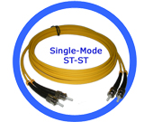 5M Fiber Optic Patch Cord - SM/ST-ST