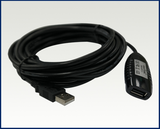 Industrial Port-Powered USB 2.0 Extender Cable - Click Image to Close